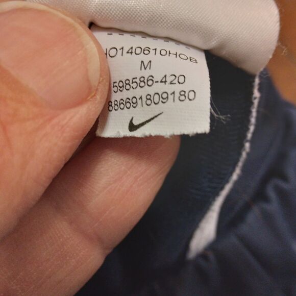 Nike Overtime pants womens M Medium navy blue swoosh logo running gym 598586 - Picture 9 of 10